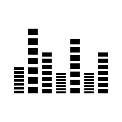 声波图标矢量Logo模板插图