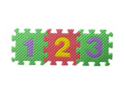 数字泡沫拼图