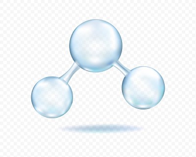 分子光滑模型孤立在透明背景上。向量。