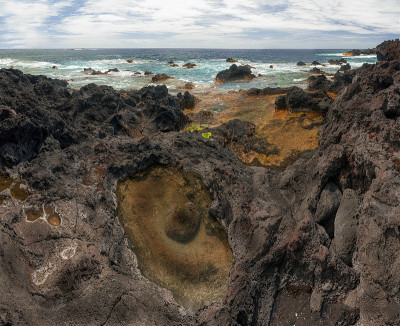 圣米格尔费拉利亚的火山海岸线