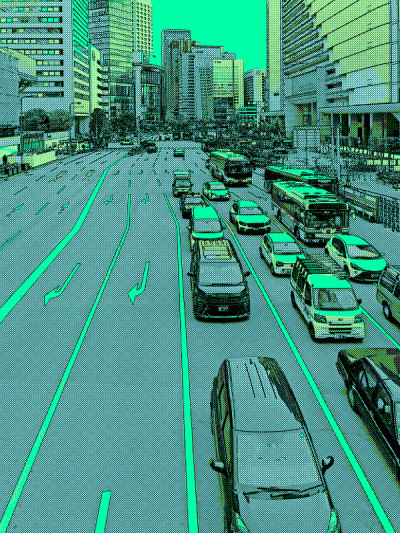 主要街道・点图案设计