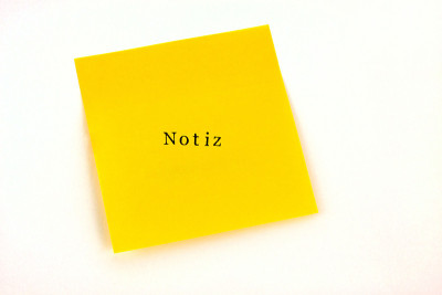 把它Notiz