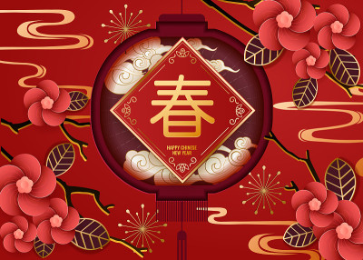 经典的中国新年背景