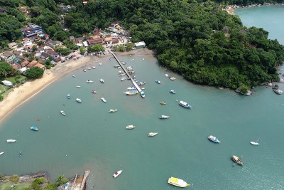 Paraty，巴西里约热内卢鸟瞰图