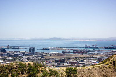 夏日开普敦城市CBD景观