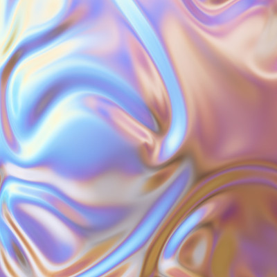 时尚的彩虹全息背景。3d渲染。