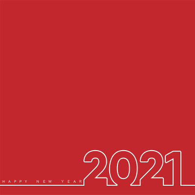 2021年贺年卡与横线文字。向量
