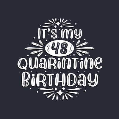 这是我在隔离区的48岁生日，48岁生日设计。