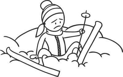 漫画滑雪