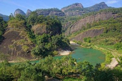中国福建省武夷山峡谷