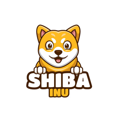 日本柴犬可爱卡通狗标志宠物店宠物护理动物