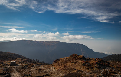 喜马拉雅山脉如画的风景