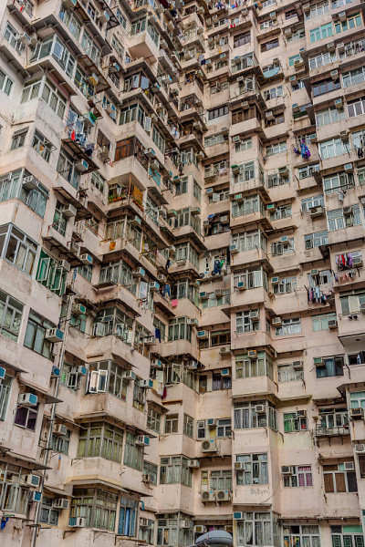 中国香港的公寓楼