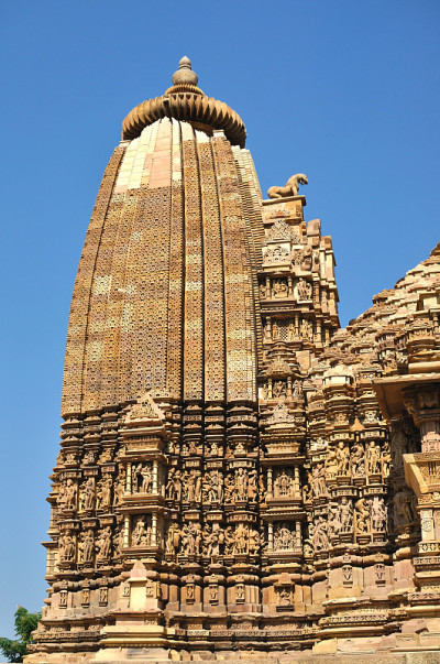 在Khajuraho殿。印度。