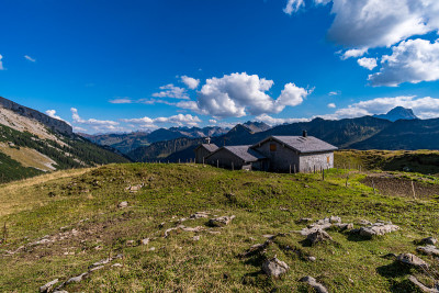 在克莱瓦瑟塔尔的Hohe Ifen徒步旅行
