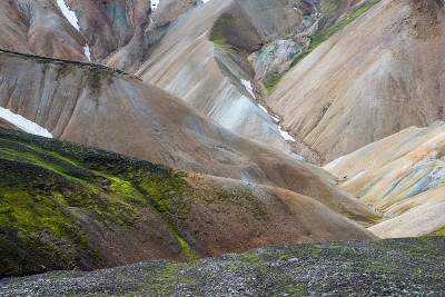 Fjallabak自然保护区的陆牧火山。冰岛