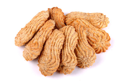 一堆蛋奶饼干