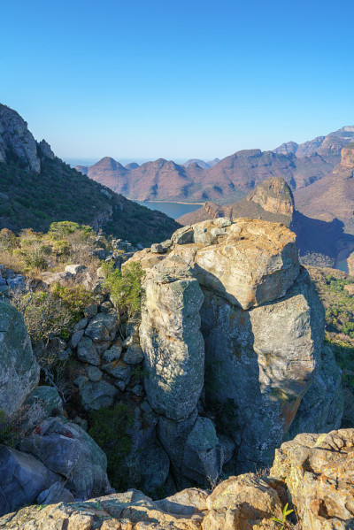 在南非布莱德河峡谷的豹道徒步旅行