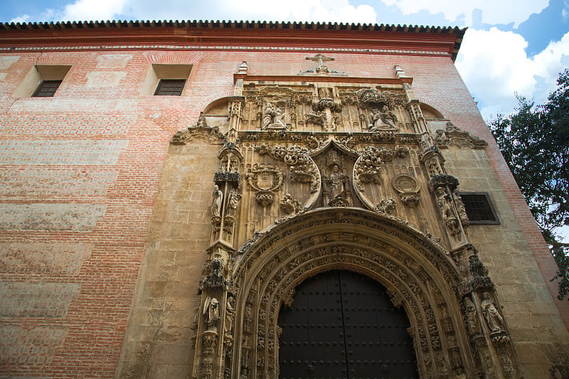 风景秀丽的马拉加天主教中心大教堂(cateddral de encaracion)，安达卢西亚，西班