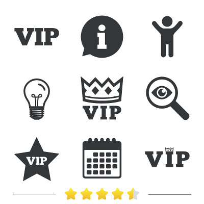 VIP图标。非常重要的人物象征。