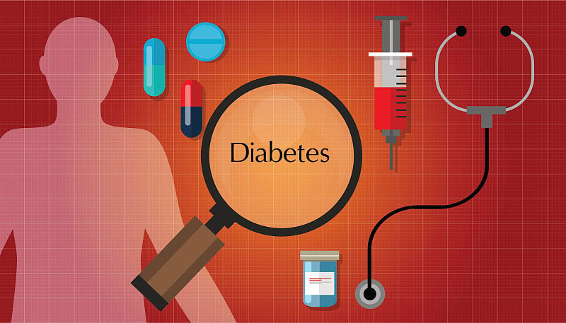 糖尿病糖尿病诊断药物问题健康图标