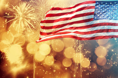 在美国庆祝独立日