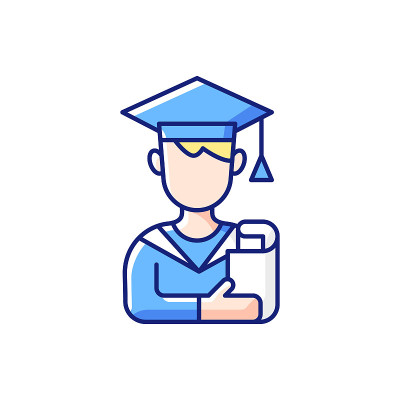 男学生RGB颜色图标