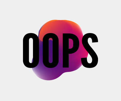 oops slogan. Perfect for pin, card, t-shirt design