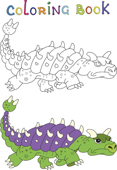 全头恐龙的插图