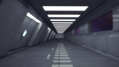 3D渲染室内和未来建筑设计