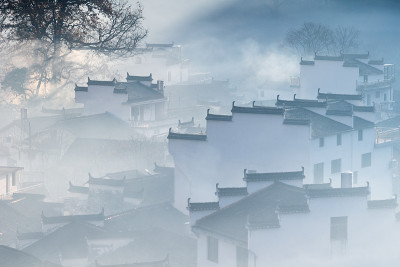 美丽的秋天石城村