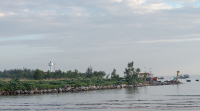 美丽的海景，美丽的小船