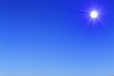 蓝天和太阳