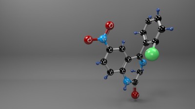 氯硝西泮分子。