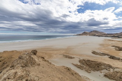 位于智利北部的“阿祖卡Pan de Azucar”国家公园里的“Playa Blanca”，阿塔卡马