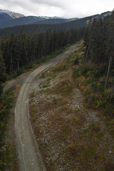 惠斯勒山区的空中公路