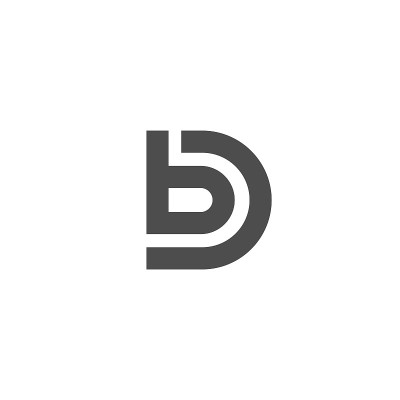 字母DB标志字母标记DB字母组合-字体类型会徽字符商标