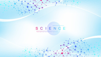大基因组数据可视化。DNA螺旋，DNA链，DNA测试。CRISPR CAS9 -基因工程。分子或原子