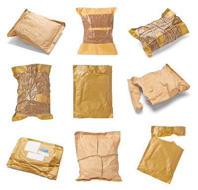 邮政用信封箱打开邮包