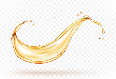 Oil splash isolated on white background. Realistic
