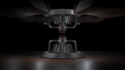 魔幻幻想门户未来传送3d渲染