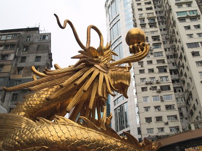 香港铜锣湾金龙细节
