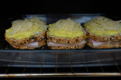 Croque Monsieur with Paris Ham Bechamel sauce with