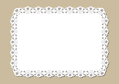 采购产品Vintage蕾丝Place Mat，装饰纸剪纸设计