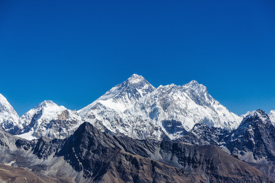喜马拉雅山的雪山