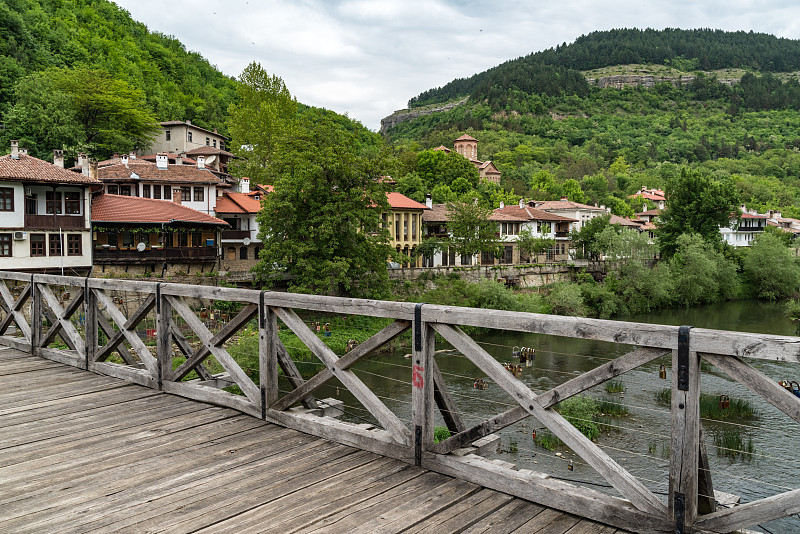 弗拉迪什基桥或主教桥，中世纪穿过扬特拉河的桥。大的Tarnovo、保加利亚