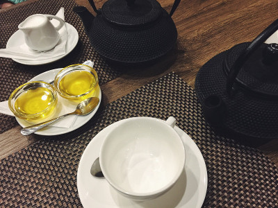 日本餐厅的茶道