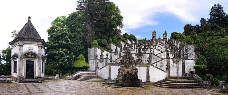 葡萄牙布拉加Bom Jesus do Monte全景图