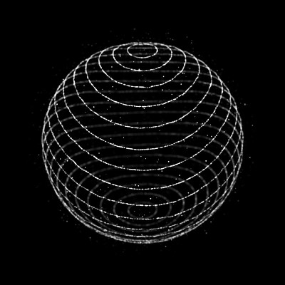 抽象的3 d球体。科技的现代元素。全球数字连接。3 d渲染。