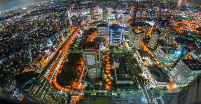 横滨地标大厦的夜景